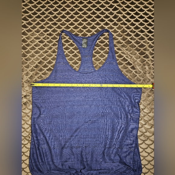 G093. prAna Ambrosia Racerback Tank in Purple/Blue - Size L - Picture 4 of 5